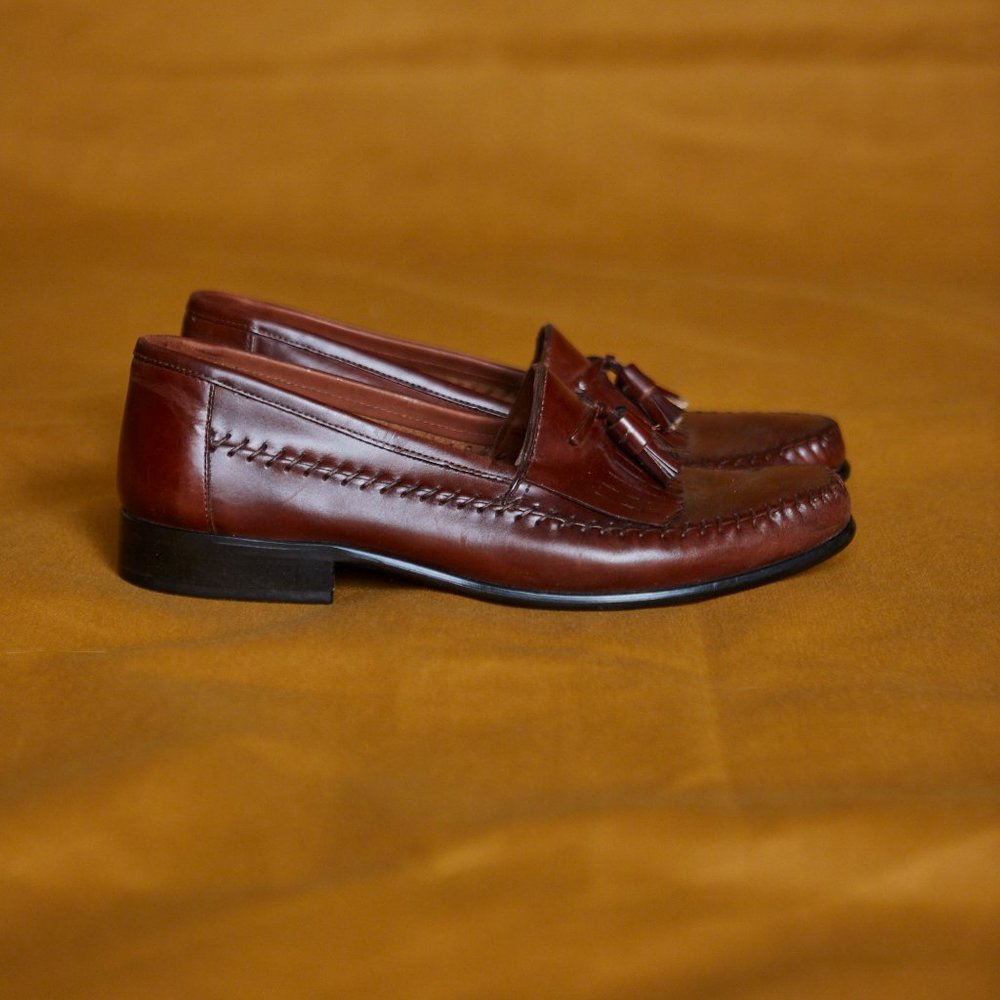 Giorgio Brutini brown leather loafers